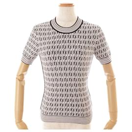 Fendi-FENDI Knit Sweater-Black,White