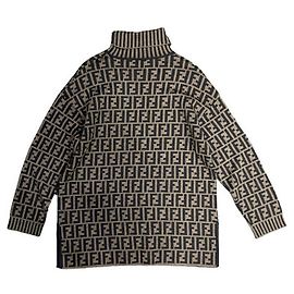 Suéter Fendi Marrom Preto