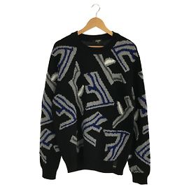 Fendi-Pullover Schwarz Blau Grau
