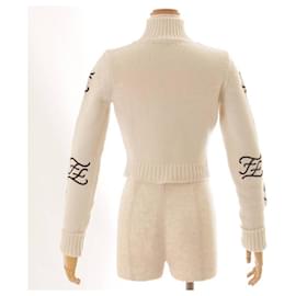 Fendi-FENDI Knit Sweater-White