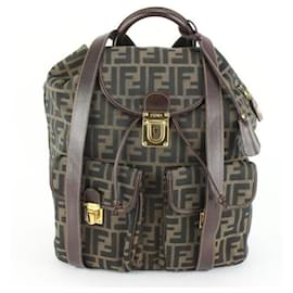 Fendi-Sac à dos Zucca FF monogramme tabac-Autre