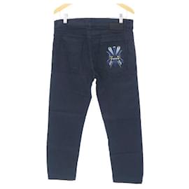 Fendi-Fendi Denim Pants-Navy blue
