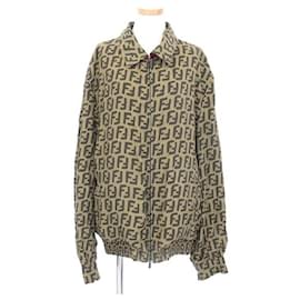 Fendi-Fendi Reversible Blouson-Brown,Red
