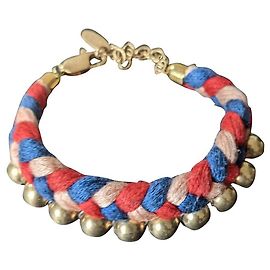 Pulsera Claudie Pierlot Roja Multicolor Dorado Amarillo