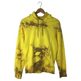 **Sudadera con capucha Helmut Lang Dart Back/Tie dye/Sudadera con capucha/M/Algodón/YLW/Hombre Amarillo