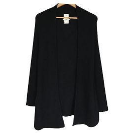 **Helmut Lang Long cardigan (thin)/Knit/Wool/Black/Low gauge/Women's Black