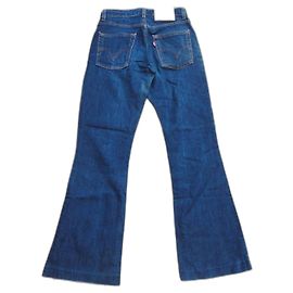 Levi's 525 Jeans Bootcut Blu Cotone Elastan Taglia 38 Blu