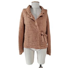 Cardigan Odd Molly Marron en Coton Marron