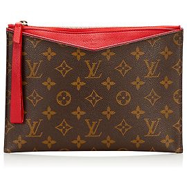 Louis Vuitton Brown Monogram Pochette Pallas Marrone