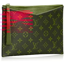 Louis Vuitton-Louis Vuitton Brown Monogram Pochette Pallas -Brown
