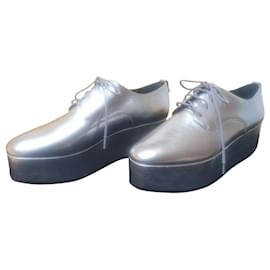 Calvin Klein-Lace ups-Silvery