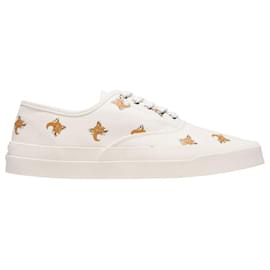 Autre Marque-Sneakers All Over Fox Head in Tela Bianca-Bianco