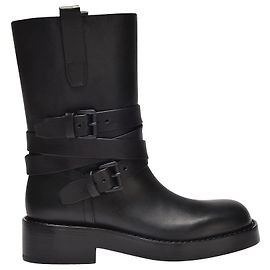Ann Demeulemeester Julian A. Ankle Boots in Black Leather Black