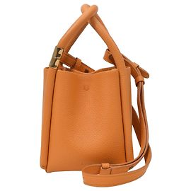 Boyy lótus 12 Bolsa em Couro Laranja Laranja