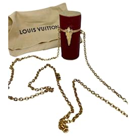 Louis Vuitton-Étui rouge à lèvre louis Vuitton-Bordeaux