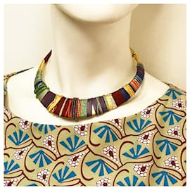 Christian Lacroix-CHRISTIAN LACROIX Collier Inspiration Masai-Multicolore,Doré