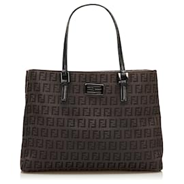 Fendi-Fendi Blue Zucchino Tote -Blue