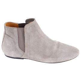 IRO Ankle Booties in Grey Suede Grey