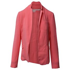 Diane Von Furstenberg Blazer Jacket in Pink Wool Blend Pink