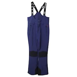 Autre Marque-Perfect Moment Isola Racing Fitted Ski Salopettes in Blue Polyester-Blue