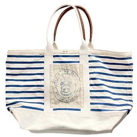 Ralph Lauren Reisetasche Weiß Blau Dunkelblau
