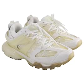 Balenciaga-Balenciaga Track Clear Sole Sneakers in White Acrylic-White