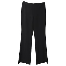Theory Hose mit hoher Taille aus schwarzem Wollgemisch Schwarz