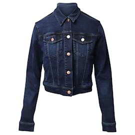 J Brand-Giubbotto di jeans J Brand in cotone blu-Blu