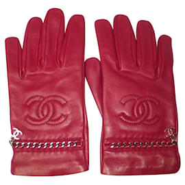 Chanel-Handschuhe-Rot