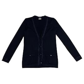 Chanel-Coats, Outerwear-Navy blue