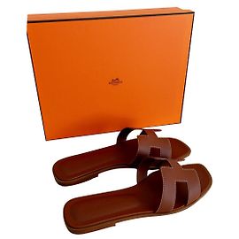 Hermès Sandale oran Hermes Caramel