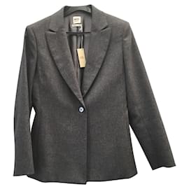 Hermès-Hermès Wool jacket.-Grey