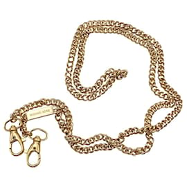 correa de hombro extraíble de cadena dorada michael kors Dorado