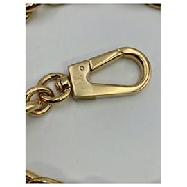 Louis Vuitton-Tracolla catena amovibile Louis Vuitton in metallo dorato-D'oro