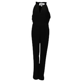 Diane Von Furstenberg-Diane Von Furstenberg Striped Blazer and Pants jumpsuit Black Triacetate-Black