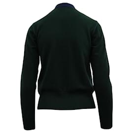 Sacai-Sacai Cardigan in Navy Blue Cashmere-Blue,Navy blue