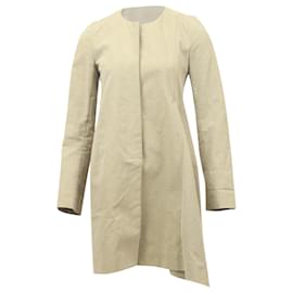 Marni-Marni Long Coat in Beige Cotton -Beige