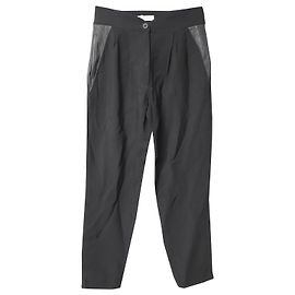 Anine Bing Hose aus schwarzer Viskose Schwarz