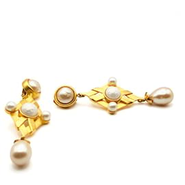 Karl Lagerfeld-KARL LAGERFELD - Orecchini a clip con perla a goccia-D'oro