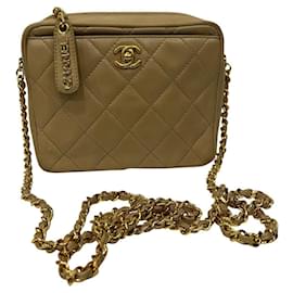 Chanel-Handbags-Beige,Gold hardware