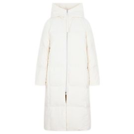 Jil Sander Gesteppter, wattierter Mantel Weiß