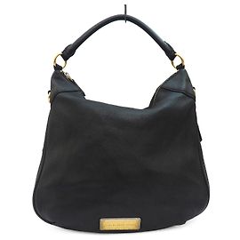Borsa hobo in pelle nera con cerniera Marc by Marc Jacobs Nero