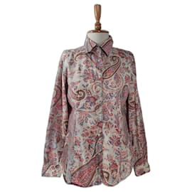 Etro Camisa de algodón y elastano Multicolor
