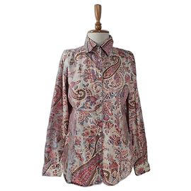 Etro Cotton Elastane Top Shirt Multiple colors