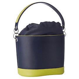 Bolsa Coquete Le Tanneur Verde Azul marinho