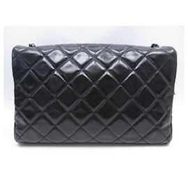 Chanel-CHANEL GRAND CLASSIQUE TIMELESS JUMBO QUILTED LEATHER HAND BAG-Black