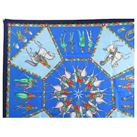 Hermès-VINTAGE HERMES SCARF THE IMPERIAL RUSSIAN ARMY OF 1816 a 1916 Carré 90 soie-Blue