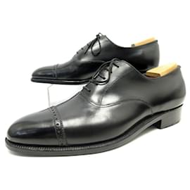 JM Weston-JM WESTON SHOES 302 Richelieu 7.5E 41.5 wide 42 + SHOES-Black