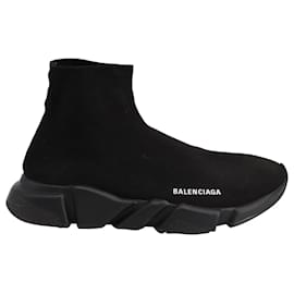 Balenciaga-Balenciaga Speed Sneakers in Black Recycled Knit-Black
