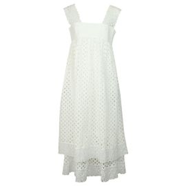 Vestido Tory Burch Hermosa em Algodão Branco Branco